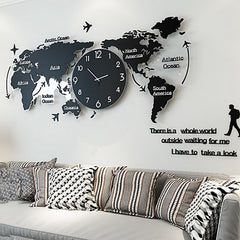 World Map - Wall Clock