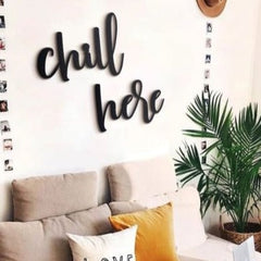 Chill here - Wooden Acrylic Wall Decor || Wall Hanging