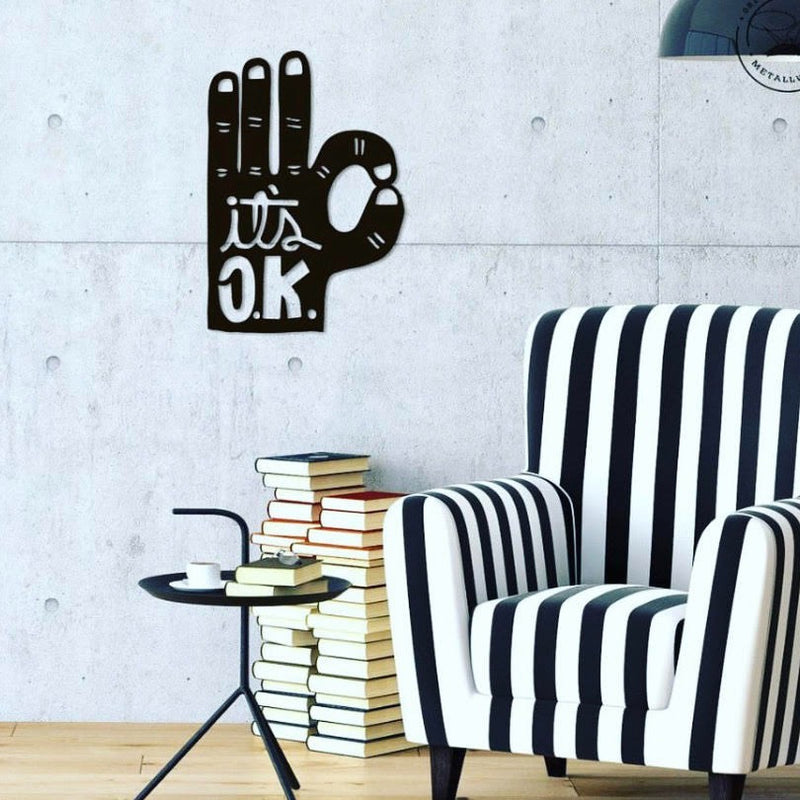 It's OK - Wooden Acrylic Wall Decor || Wall Hanging