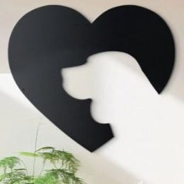 Dog Heart - Wooden Acrylic Wall Decor || Wall Hanging