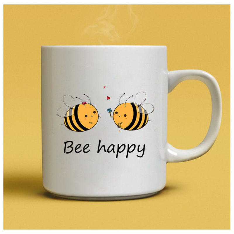 Bee Happy - Mug (Set of 2 Mugs)