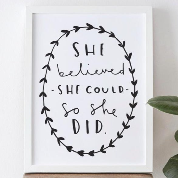She Believed - Picture Frame