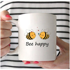 Bee Happy - Mug (Set of 2 Mugs)