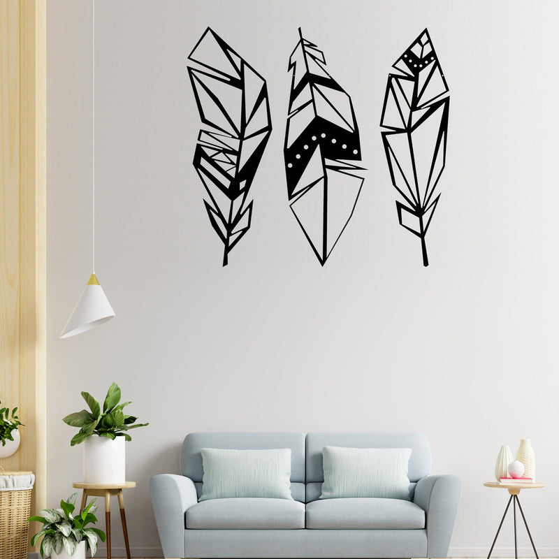 Feathers - Wooden Acrylic Wall Decor || Wall Hanging