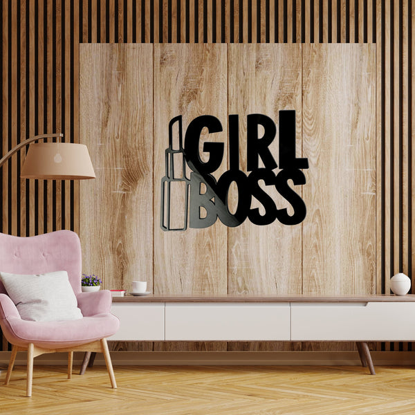 GIRL BOSS - Wooden Acrylic Wall Decor || Wall Hanging