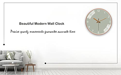 Grey Golden - Wall Clock