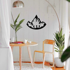 Hikers - Wooden Acrylic Wall Decor || Wall Hanging