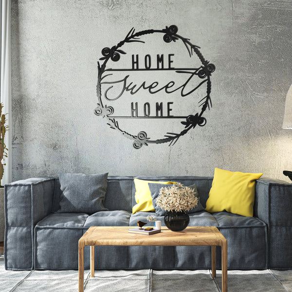 Home Sweet Home Ring - Wooden Acrylic Wall Decor || Wall Hanging