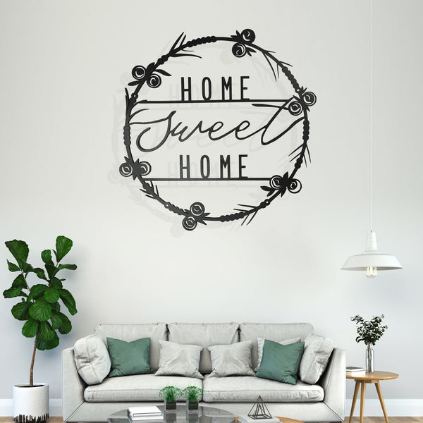 Home Sweet Home Ring - Wooden Acrylic Wall Decor || Wall Hanging