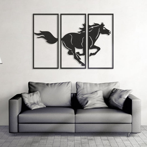 Running Horse - Wooden Acrylic Wall Decor || Wall Hanging
