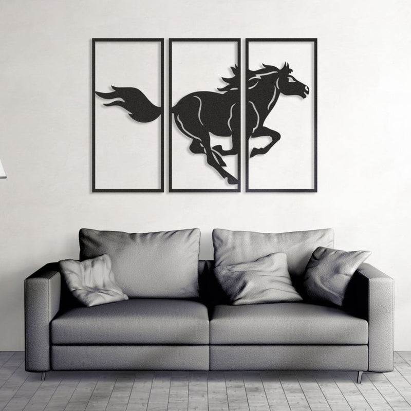 Running Horse - Wooden Acrylic Wall Decor || Wall Hanging