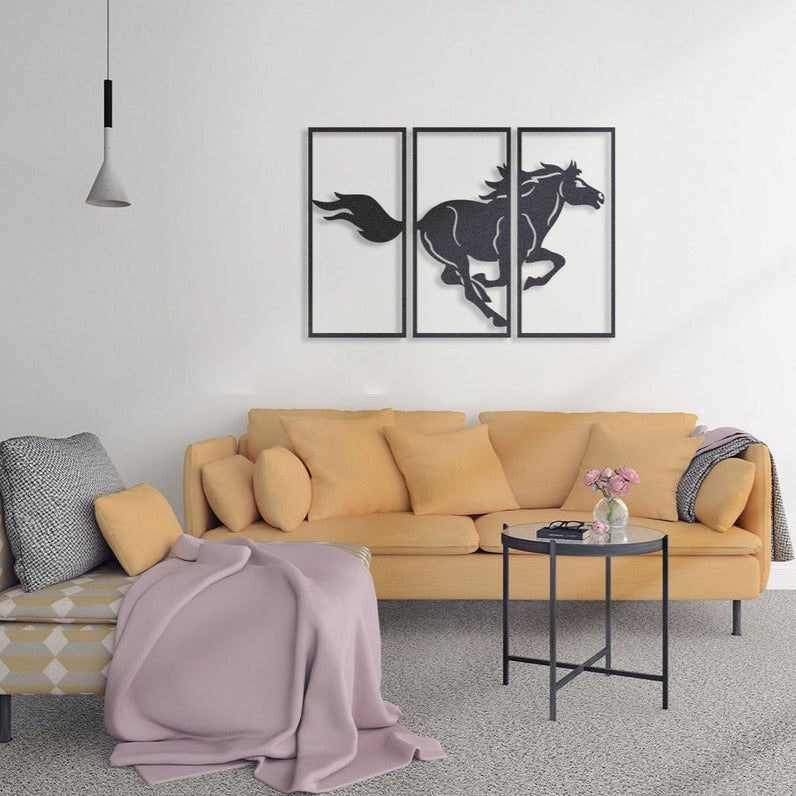 Running Horse - Wooden Acrylic Wall Decor || Wall Hanging