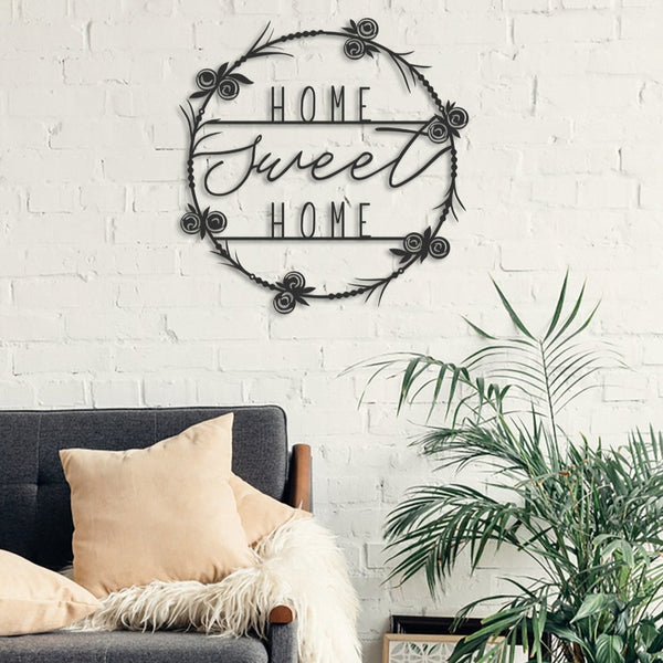 Home Sweet Home Ring - Wooden Acrylic Wall Decor || Wall Hanging