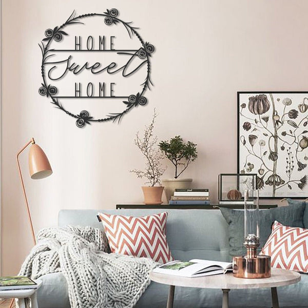 Home Sweet Home Ring - Wooden Acrylic Wall Decor || Wall Hanging