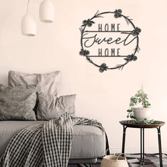 Home Sweet Home Ring - Wooden Acrylic Wall Decor || Wall Hanging