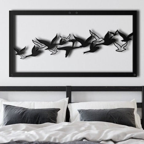 Birds and Branch - Wooden Acrylic Wall Decor || Wall Hanging
