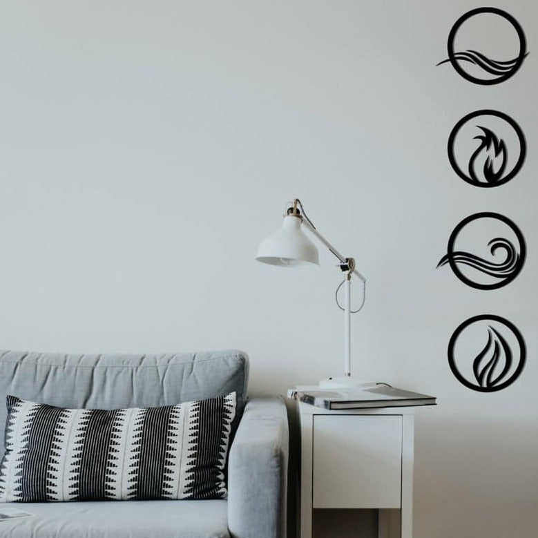 Life Elements - Wooden Acrylic Wall Decor || Wall Hanging