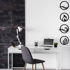 Life Elements - Wooden Acrylic Wall Decor || Wall Hanging