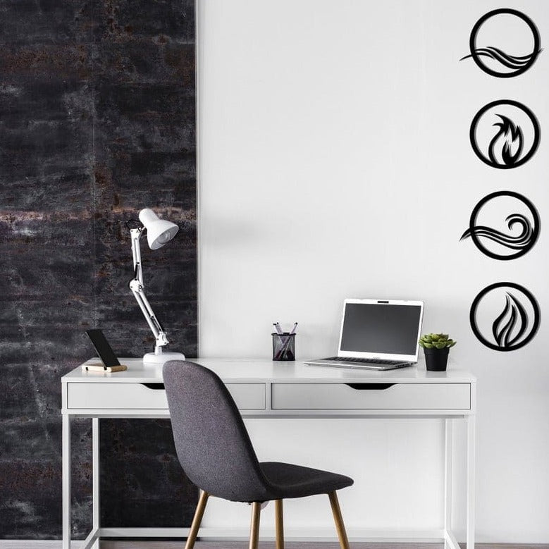Life Elements - Wooden Acrylic Wall Decor || Wall Hanging