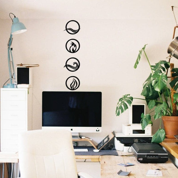 Life Elements - Wooden Acrylic Wall Decor || Wall Hanging
