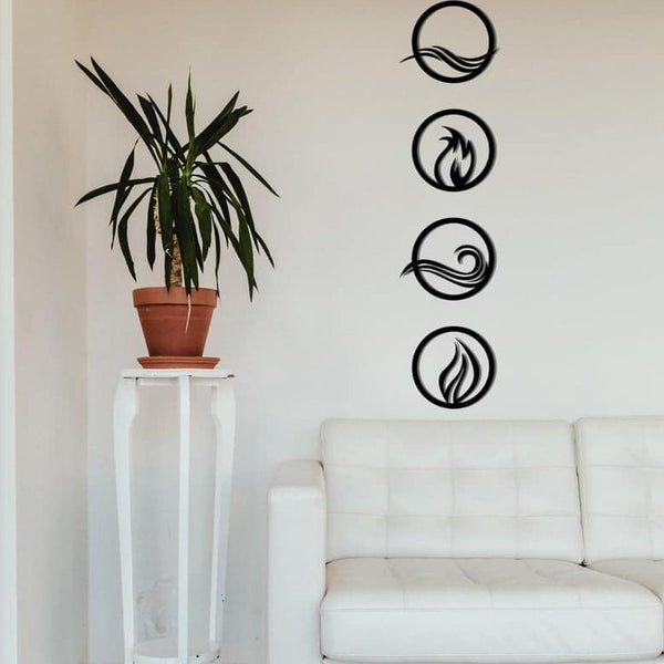 Life Elements - Wooden Acrylic Wall Decor || Wall Hanging