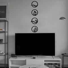 Life Elements - Wooden Acrylic Wall Decor || Wall Hanging