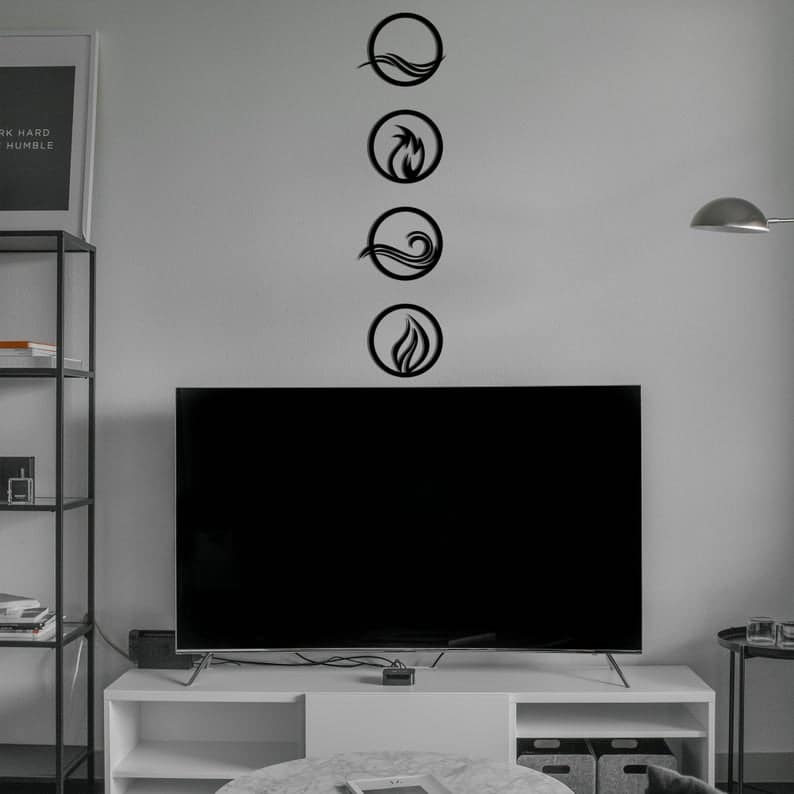 Life Elements - Wooden Acrylic Wall Decor || Wall Hanging
