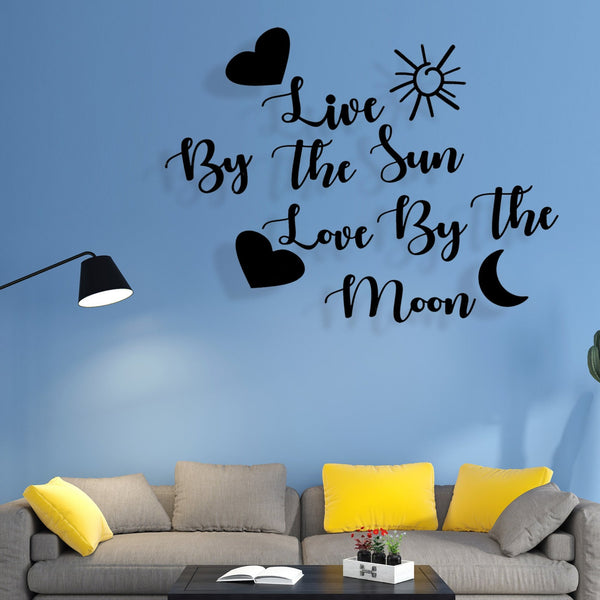 Sun & Moon - Wooden Acrylic Wall Decor || Wall Hanging