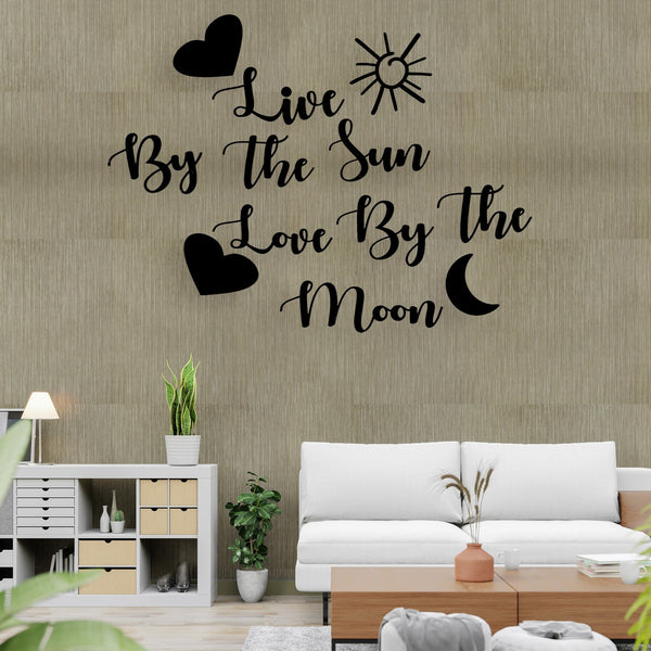 Sun & Moon - Wooden Acrylic Wall Decor || Wall Hanging