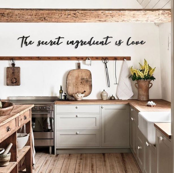 Kitchen Love - Wooden Acrylic Wall Decor || Wall Hanging