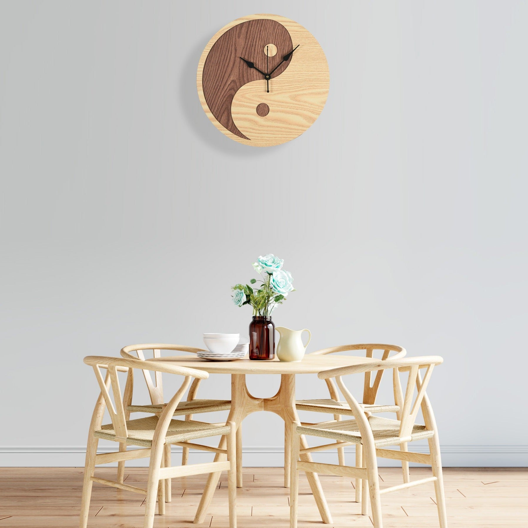 Yin and Yang - Wall Clock