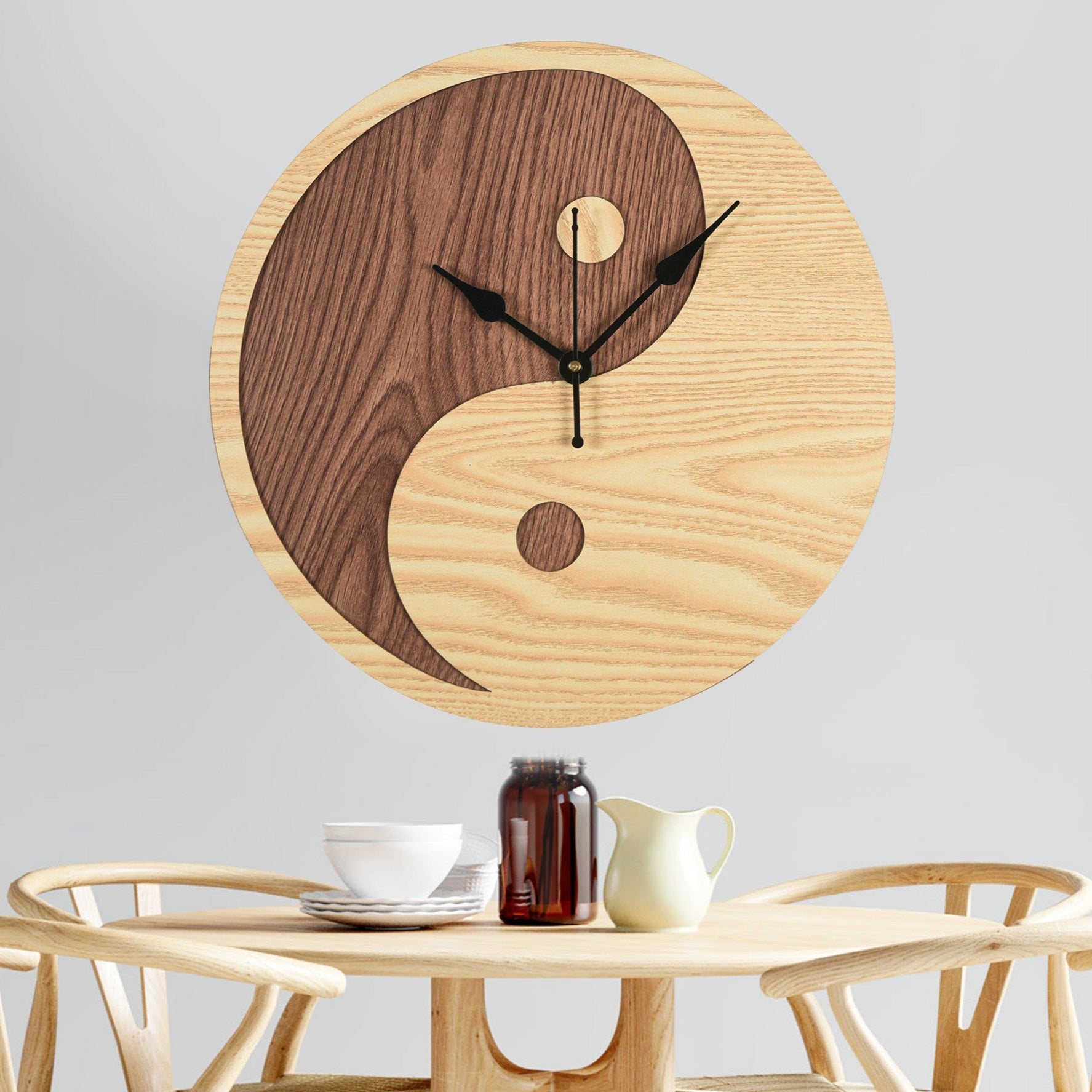 Yin and Yang - Wall Clock