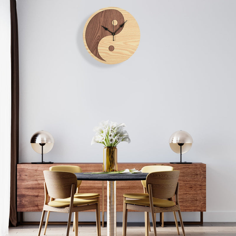 Yin and Yang - Wall Clock
