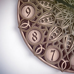 Floral Mandala - Wall Clock