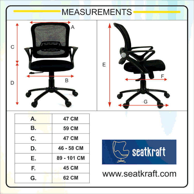 Sigma Low Back Office Chair with Mesh Back and Fixed Arms