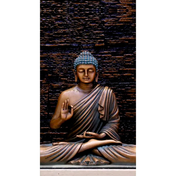 Meditating Buddha - Wall Painting