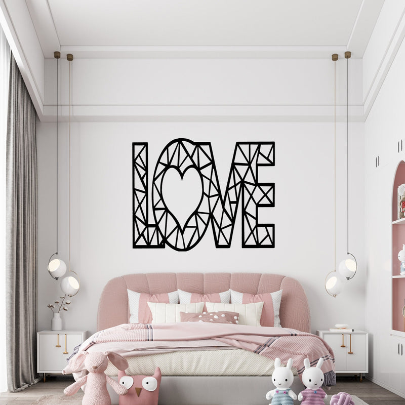 Love Heart - Wooden Acrylic Wall Decor || Wall Hanging