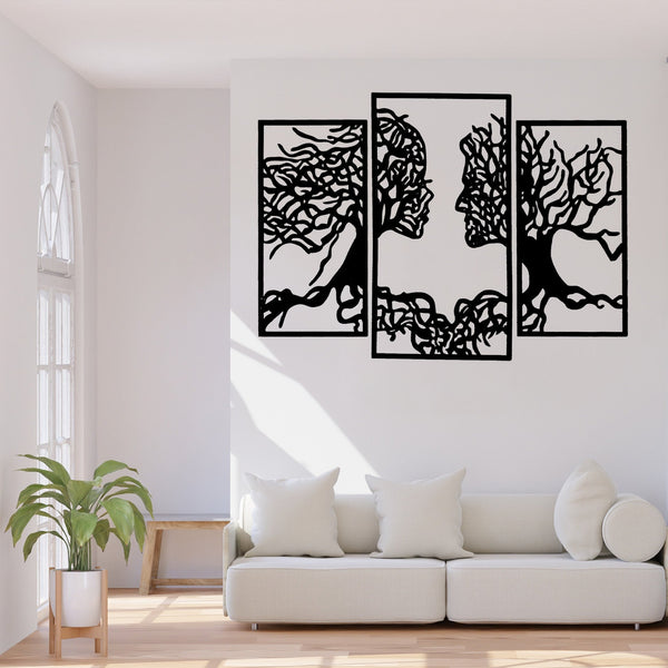 Face of Roots - Wooden Acrylic Wall Decor || Wall Hanging