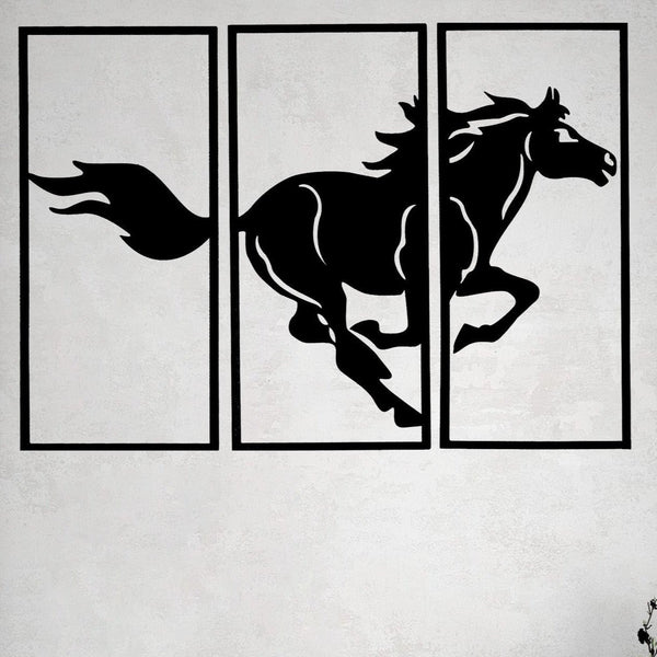 Running Horse - Wooden Acrylic Wall Decor || Wall Hanging