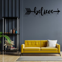 Believe Arrow - Wooden Acrylic Wall Decor || Wall Hanging