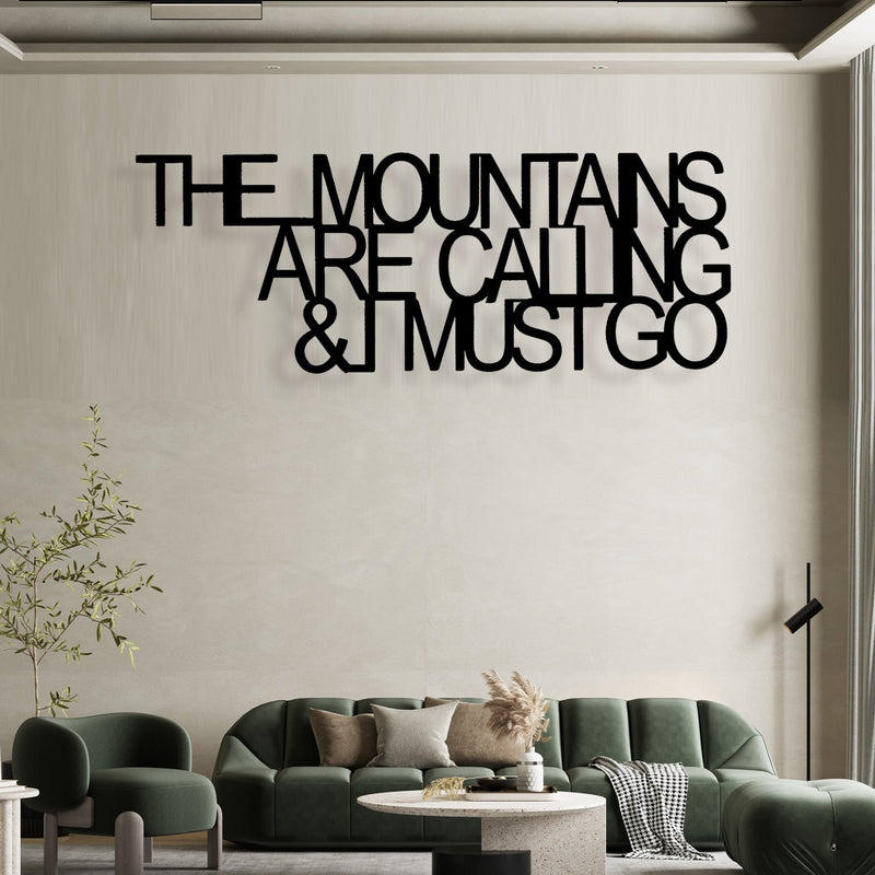 Mountains - Wooden Acrylic Wall Decor || Wall Hanging