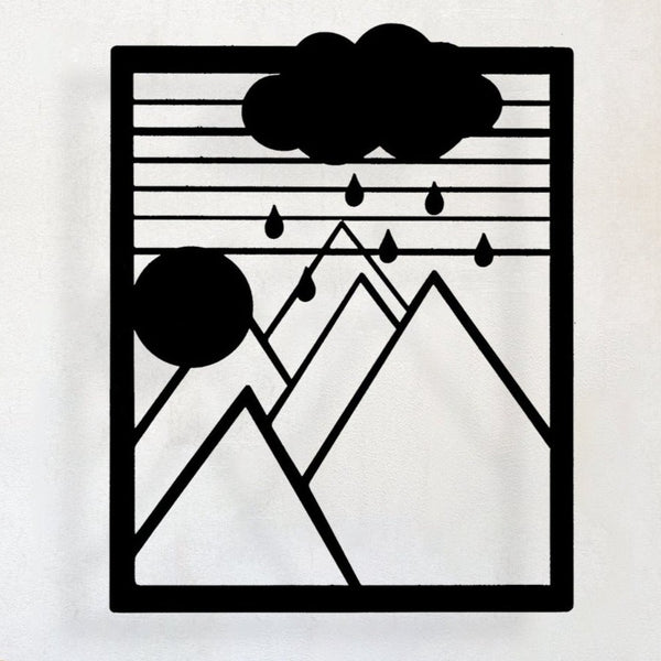 Rain - Wooden Acrylic Wall Decor || Wall Hanging