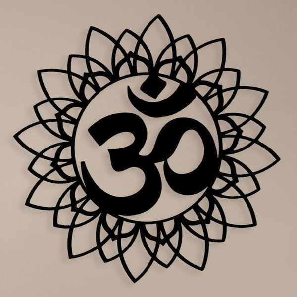 Om Mandala - Wooden Acrylic Wall Decor || Wall Hanging