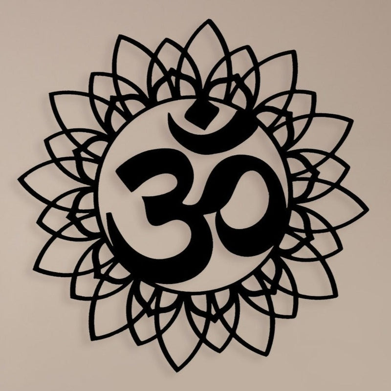 Om Mandala - Wooden Acrylic Wall Decor || Wall Hanging