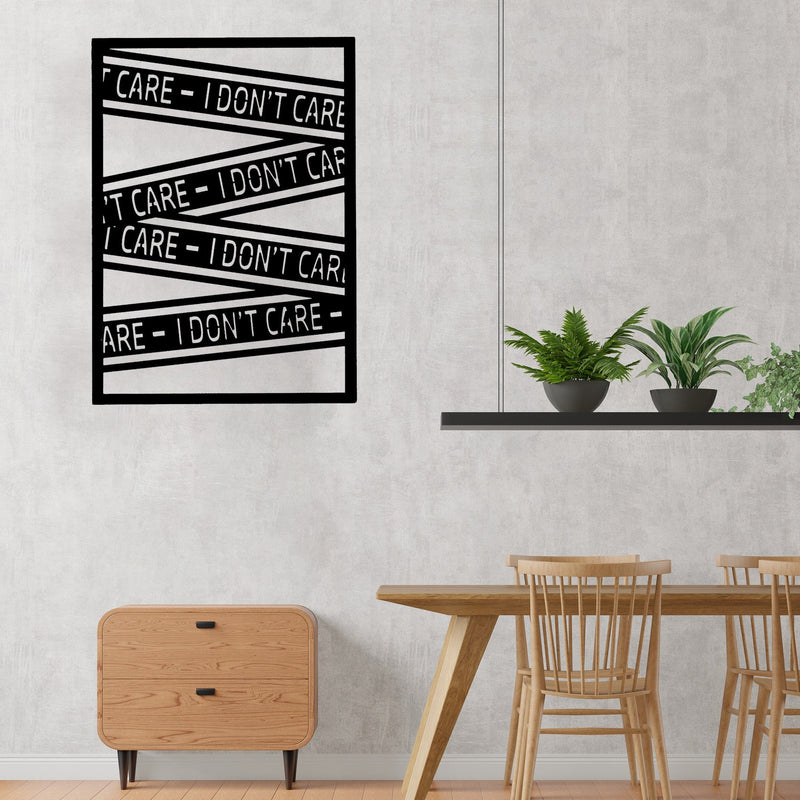 Dont Care - Wooden Acrylic Wall Decor || Wall Hanging