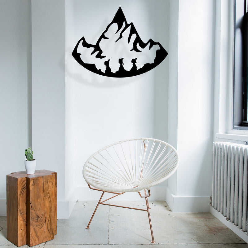 Hikers - Wooden Acrylic Wall Decor || Wall Hanging