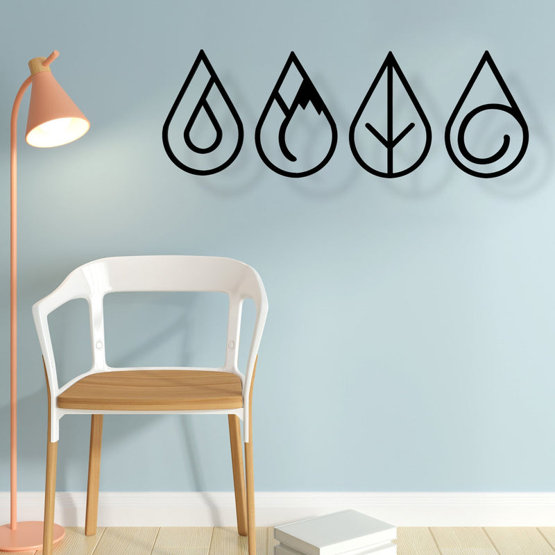 Elements of Earth - Wooden Acrylic Wall Decor || Wall Hanging