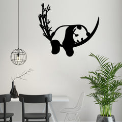 Sleeping Panda - Wooden Acrylic Wall Decor || Wall Hanging