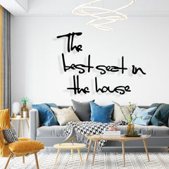 Best Seat - Wooden Acrylic Wall Decor || Wall Hanging
