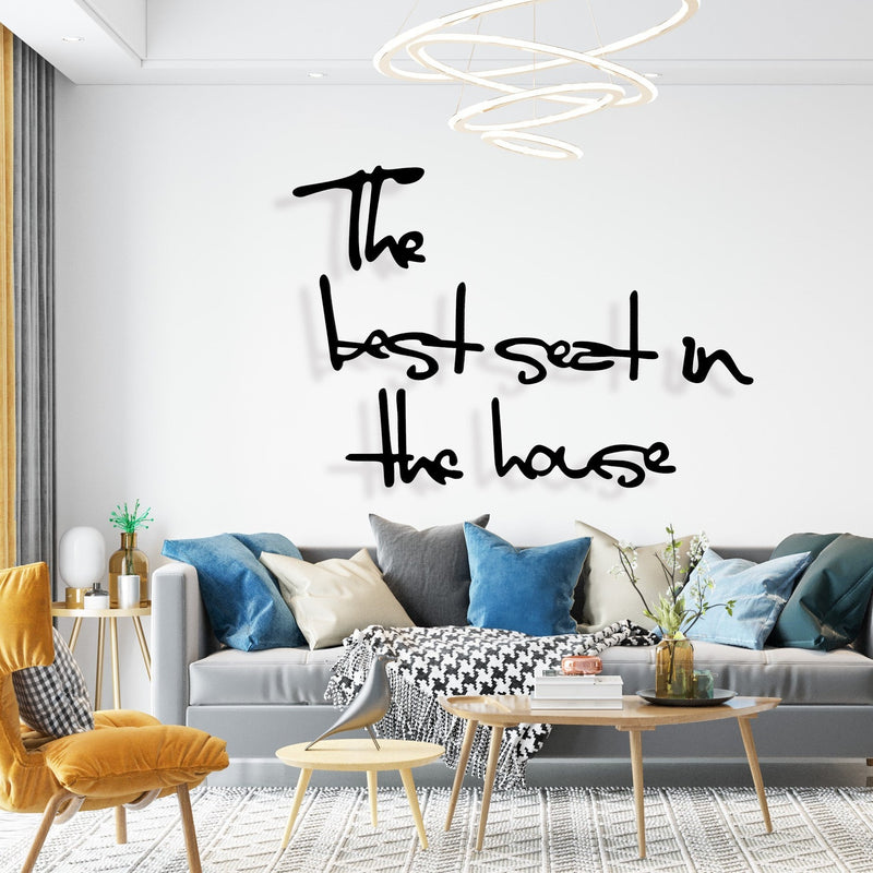 Best Seat - Wooden Acrylic Wall Decor || Wall Hanging